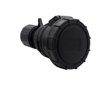Gniazdo siłowe przenośne 16A 5p 380V-415V /FE/ IP67 czarne