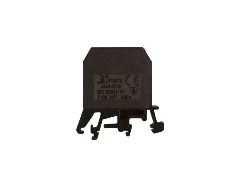 Złączka szynowa 2-przewodowa 0,5-10 mm2 czarna ZUG-G10 A11-0203