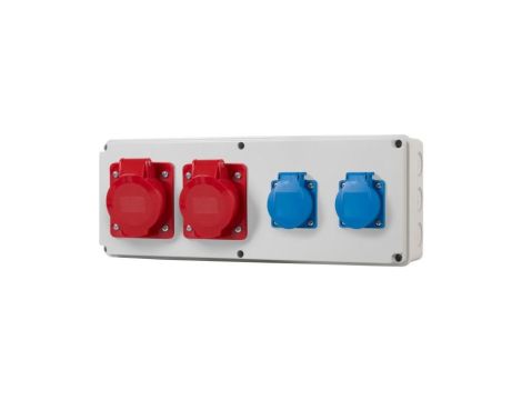 Rozdzielnia HORIZONTAL S - gniazda 2x16A 5p, 2x230V