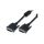 AK-320101-100-S Kabel dual link DVI-D (24+1) wtyk z obu stron PE 10m czarny