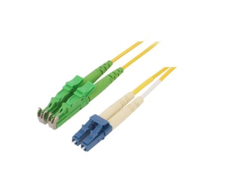 AL-9E2000LC-03I Patch cord światłowodowy OS2 E2000/APC,LC/UPC 3m LSZH