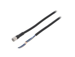 Przewód przyłączeniowy o długości 2m, gwincie M8, liczbie -PINów 3, maksymalnym prądzie 1A XS3FM8PVC3S2M