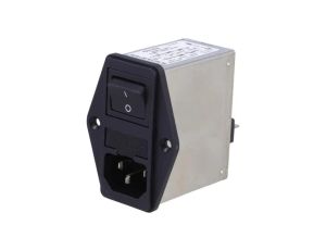 Złącze zasilające AC gniazdo męskie 6A 250VAC IEC 60320 FKID 4304.5024