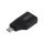 AK-300450-000-S Adapter HDMI gniazdo USB C wtyk złocony czarny