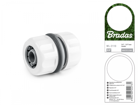 ŁĄCZNIK WĘŻA 3/4" /WHITE LINE - 2