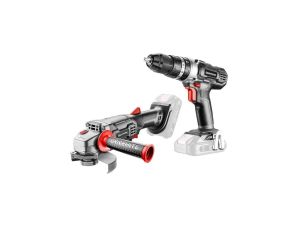 Zestaw 2 narzędzi akumulatorowych ENERGY+ 18V szlifierka i wiertarko-wkrętarka z udarem GRAPHITE