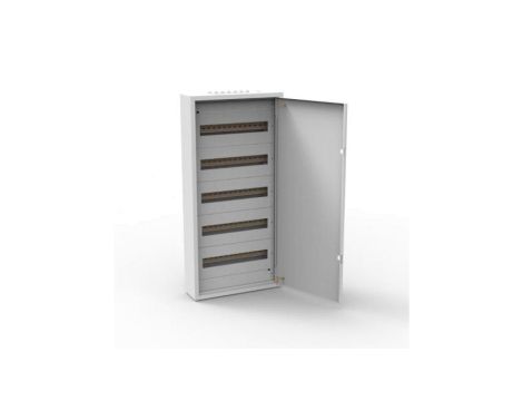 Rozdzielnica natynkowa metalowa 90 modułowa 5x18 436x905x130 RAL9003 IP30 MN90/5/18