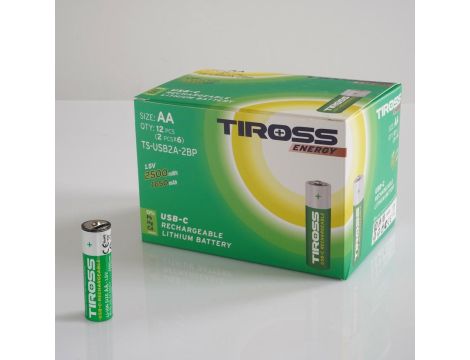 TIROSS BATERIA ŁADOWALNA R6 AA 2szt - 3