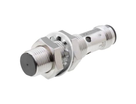 E2BM12KS04M1B1 Czujnik indukcyjny o zasięgu 04mm, konfiguracji wyjścia PNP / NO, napięciu zasilania 1030VDC, obudowie M12