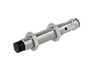 E2BM12LN08M1B1 Czujnik indukcyjny o zasięgu 08mm, konfiguracji wyjścia PNP / NO, napięciu zasilania 1030VDC, obudowie M12