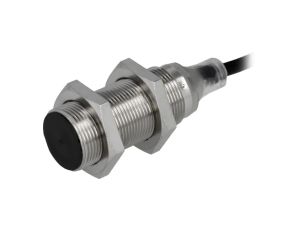 E2BM18KS08WPB12M Czujnik indukcyjny o zasięgu 08mm, konfiguracji wyjścia PNP / NO, napięciu zasilania 1030VDC, obudowie M18