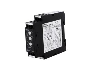 Moduł typu przekaźnik nadzorczy napięcia o napięciu zasilania 24VAC/24VDC, montowany na szynę DIN K8AK-VW2-24