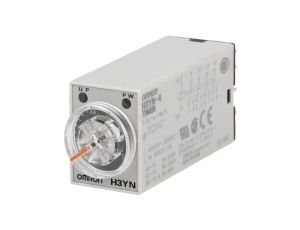 H3YN-4-24DC Przekaźnik czasowy o zakresie zliczania 0,1s10min, wyjściu typu 4PDT, napięciu zasilania 24VDC, montowany na podsta