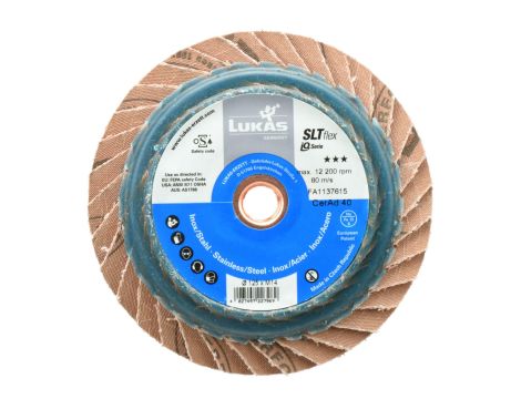 LUKAS ŚCIERNICA LISTKOWA 125mm P 40 SLTFLEX CERAMIC AD IQ-SERIES