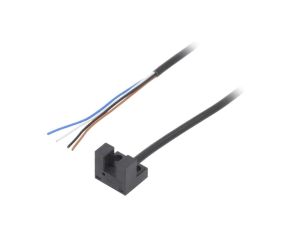 Czujnik fotoelektryczny o zasięgu 5mm, konfiguracji wyjścia PNP, trybach pracy DARK-ON, LIGHT-ON EE-SX951P-R-1M