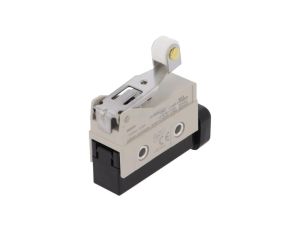 Wyłącznik krańcowy z dźwignią kątowa z rolką, konfiguracją wyjścia SPDT, maksymalnym prądzie 10A D4MC-2020