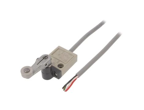 D4C-1220 Wyłącznik krańcowy z dźwignią o promieniu 38mm i rolką metalową Ø17,5mm