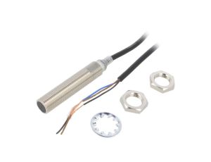 Czujnik indukcyjny o zasięgu 04mm, konfiguracji wyjścia NPN / NO, napięciu zasialania 1030VDC, obudowie M12 E2E-X4C1L12-2M