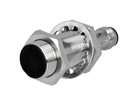 E2BM18KS05M1C1 Czujnik indukcyjny o zasięgu 05mm, konfiguracji wyjścia NPN / NO, napięciu zasilania 1030VDC, obudowie M18