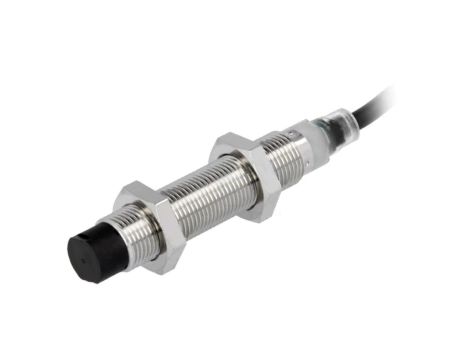 E2BM12LN08WPC12M Czujnik indukcyjny o zasięgu 08mm, konfiguracji wyjścia NPN / NO, napięciu zasilania 1030VDC, obudowie M12