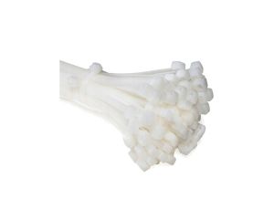 Opaska Zaciskowa Kablowa Mocna 3.6x150mm biała 100 sztuk Lumiled