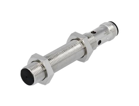 E2BM12LS04M1B2 Czujnik indukcyjny o zasięgu 04mm, konfiguracji wyjścia PNP / NC, napięciu zasilania 1030VDC, obudowie M12