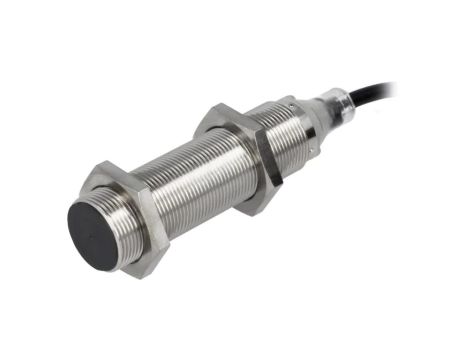 E2BM18LS08WPC12M Czujnik indukcyjny o zasięgu 08mm, konfiguracji wyjścia NPN / NO, napięciu zasilania 1030VDC, obudowie M18