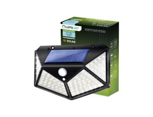 Naświetlacz Solarny LED Halogen Lampa Ogrodowa 6500K IP65 Czujnik Ruchu i Zmierzchu VERIS LUMILED