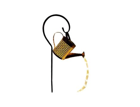 Lampa Ogrodowa LED Solarna Wbijana Konewka ROSA Miedziana IP44 3000K LUMILED