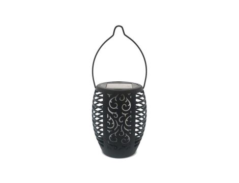 Lampa Solarna Ogrodowa LED Wisząca LATARENKA IGNIS Płomień IP44 1800K LUMILED