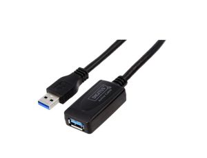 Kabel USB 3.0 ze wzmacniaczem USB A gniazdo USB A wtyk 5m DA-73104
