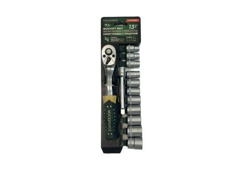 ROCKFORCE ZESTAW KLUCZY  13el. 3/8"  8-19mm