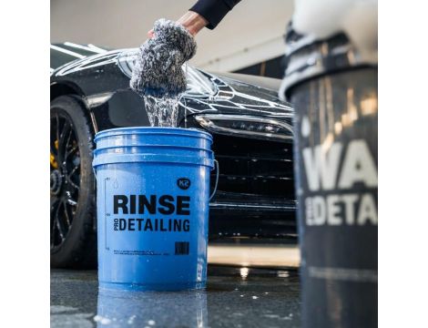 K2 WIADRO DETAILINGOWE 20 L NIEBIESKIE "RINSE" - 2