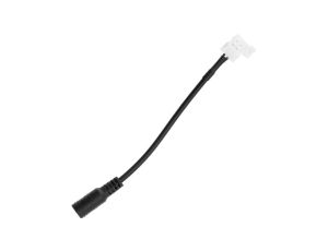 Wtyk zasilania DC 2.1 / 5.5 mm MONTAŻOWY Z KABLEM ZATRZASK 15cm