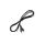 Sznur Przyłączeniowy Kabel 2m 2x 0.5 z Wtyczką CZARNY