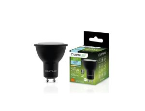 Żarówka LED GU10 3W = 25W 270lm 6500K Zimna 120 Czarna LUMILED