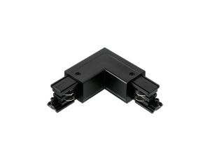 Konektor 90 stopni do LUXSYSTEM-3F black czarny PRAWY