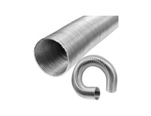 Rura aluminiowa spiro kanał wentylacyjny rozciągliwy Fi 100 długość do 3m