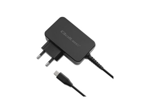 Qoltec Ładowarka GaN POWER PRO 1xUSB-C 30W 5-20V 1.5-3A Czarna