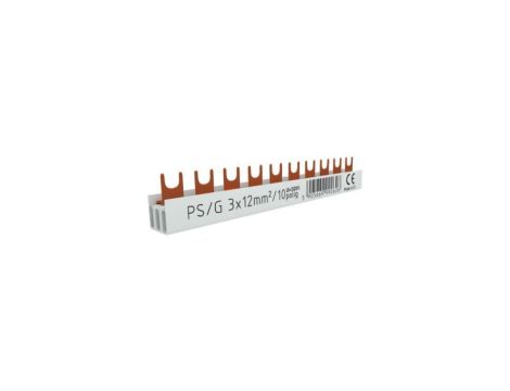 Szyna łączeniowa grzebieniowa PS/G 3-fazowa 10-modułowa 12mm2 80A DV 2626