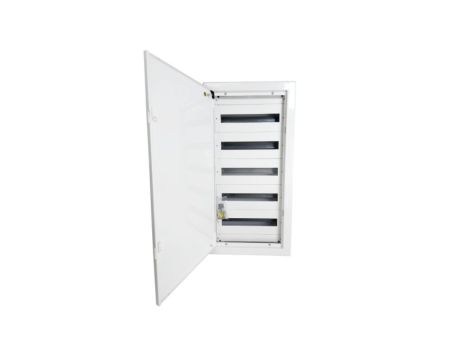 Rozdzielnica podtynkowa metalowa 90 modułowa 5x18 415x885x130 RAL9003 IP30 MP90/5/18