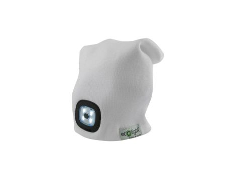 Czapka z latarką LED Biała 1W 6500K