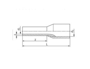 Końcówka kablowa miedziana tulejkowa cynowana AI 6-12 żółta TOKRJ0060001201 /100szt./