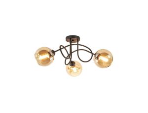 Lampa sufitowa nowoczesna 3xE27 VENUS BLACK