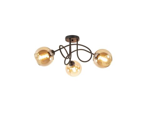Lampa sufitowa nowoczesna 3xE27 VENUS BLACK