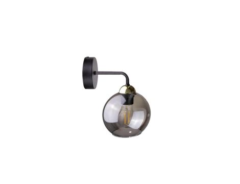 Kinkiet nowoczesny 1xE27 COSMO BLACK/GOLD