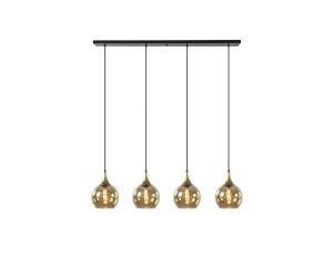 Lampa wisząca nowoczesna 4xE27 CALLISTO BLACK/GOLD