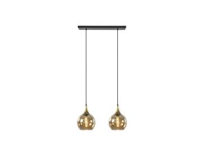 Lampa wisząca nowoczesna 2xE27 CALLISTO BLACK/GOLD