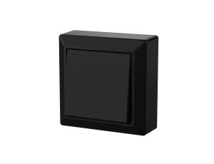 Łącznik pojedynczy zwierny natynkowy IP20 GAO, czarny / 20463