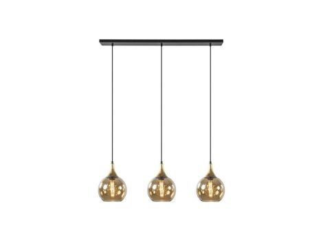Lampa wisząca nowoczesna 3xE27 CALLISTO BLACK/GOLD